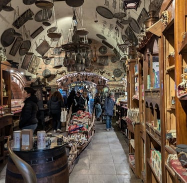 inside of Meidan Bazaar in Tbilis Georgia