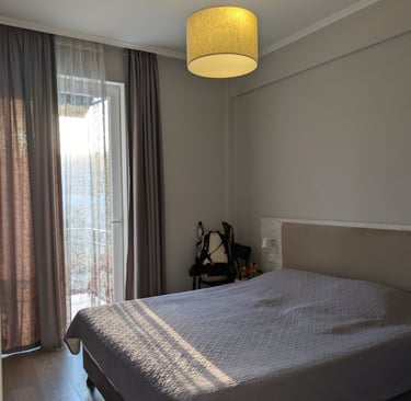 bedroom in Scandinavian Elegance & Georgian Hospitality apartment in Tbilisi Georgia 