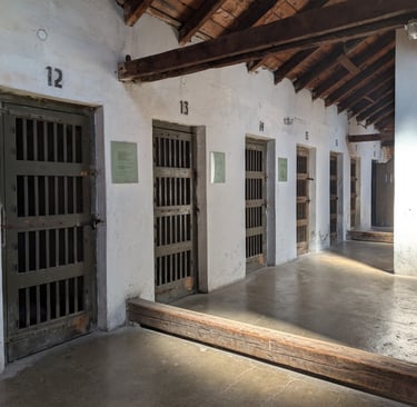 The isolation cells theNazi Concentration Came "Red Cross" in Nis Serbia