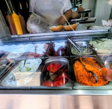 toppings and condiments at Kod Ujche in Nis Serbia