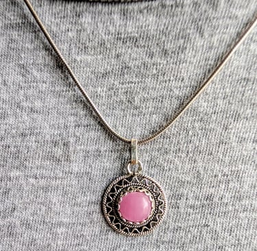 necklace with a Macedonian ruby from Tako Mako Handmade Silver Jewelry in Skopje Noth Macedonia 