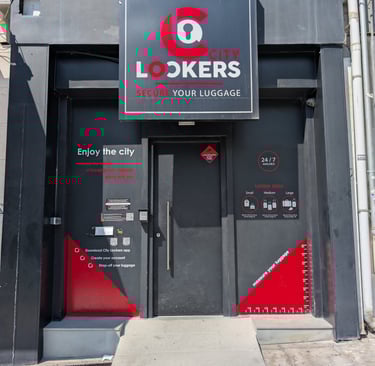 entrance of City locker in Thessaloniki Greece