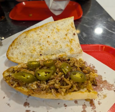 Kokorec sandwich from  Mis kokorec Kemeralti in Izmir, Turkey