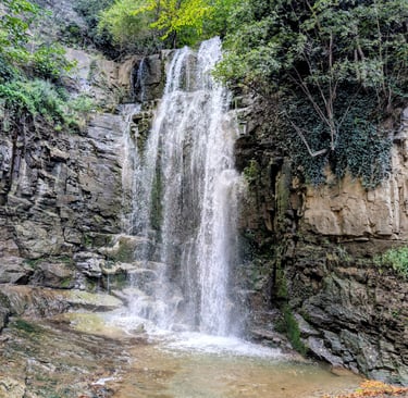 Leghvtakhevi waterfall in Tbilis Georgia