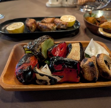 Grilled veg from Ethnographer in Tbilisi Georiga