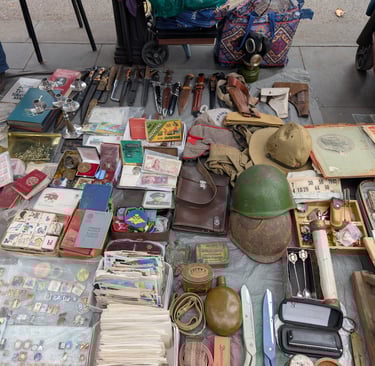 soviet memorabilia from Dry bridge Flea Market in tbilis Georgia 