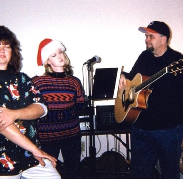 Tina, her daughter, Stephanie, and The Pirate do a trio