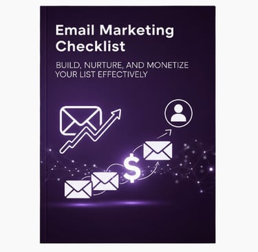 Cover book for Email Marketing Checklist