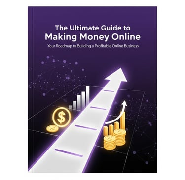 A cover book for The Ultimate Guide to Making Money Online