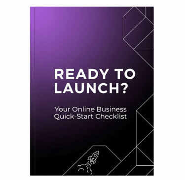 A cover book for Online Business quick launch checklist