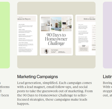 Coffee and Contracts a website page with a bunch of different types of email