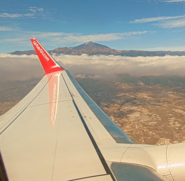 Vista aerea de la isla de Tenerife