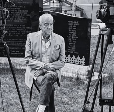 On Set in Lethbridge with the Iconic Tom Jackson. 