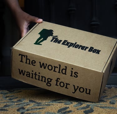 Explorer Box Being Picked Up At Front Door
