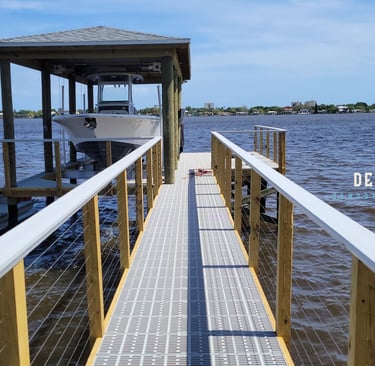 Dock Boathouse Cable Railing