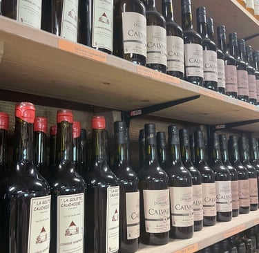 Boutique calvados de l'ecomusée de la pomme et du cidre