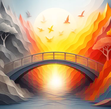 Un pont traversant une rivière