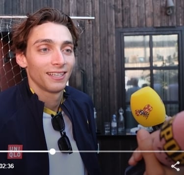 Seiväshyppääjä Armand Duplantis haastattelu