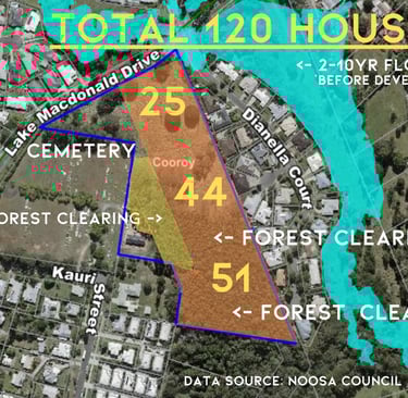 120 dwellings to be built on a floodprone residential verge. Madness.