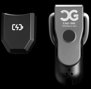 a cellmate2 on black background with a replacement batter to the right