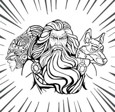 Dessin digital Zeus