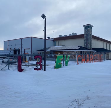 Funky sign for the chargers