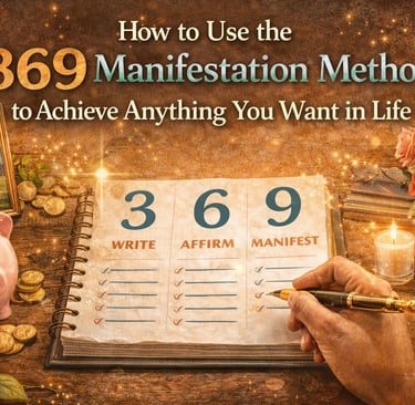 Learn how to use the powerful 369 manifestation method to attract love, money, health, and success. 