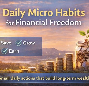 Discover simple daily micro habits for financial freedom that improve saving, spending, and mindset.