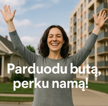 parduodu buta perku nama