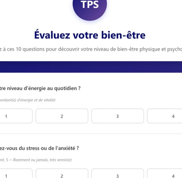 questionnaire pour évaluez son bien-être génrale