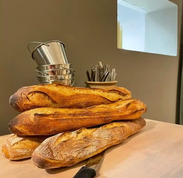 Baguette de pain - a KV à manger - Restaurant Samoëns