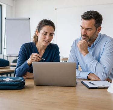 Professionnels de la formation préparant les déclarations du Passeport de prévention