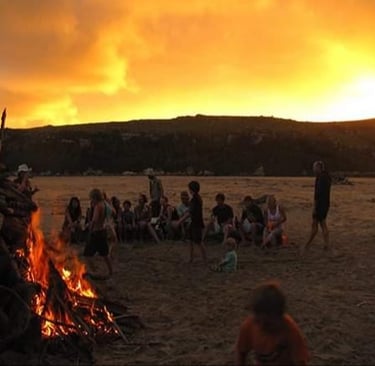 Bonfire on Mtentu Beach