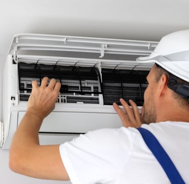 a man in a white helmet and a white helmet