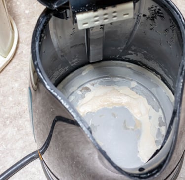 a person is using a blender to make a mess