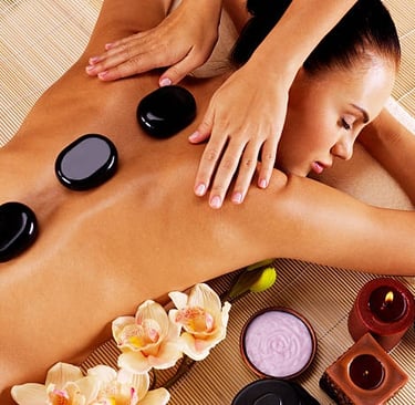 Hot Stone Massage service in Chennai – Studio 9 Unisex Spa & Salon, Ambattur