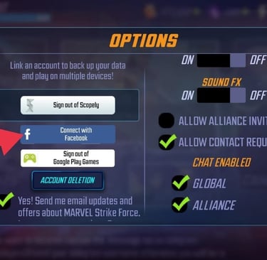 marvel strike force msf login issue
