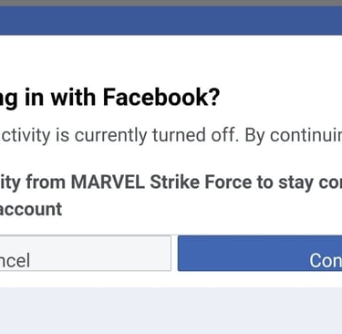 msf facebook login issue