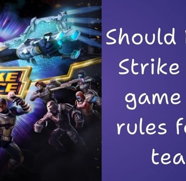 Should Marvel Strike Force game have rules for the team?