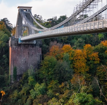 Bristol Clifton Suspension Bridge in autumn 