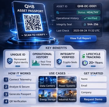 Verifiable Digital Asset Passports for Infrastructure Systems