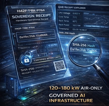 Sample SHA-256 forensic receipt for industrial audit integrity.