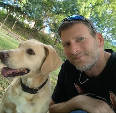 promenade chien Vertou groupe en nature