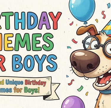 Birthday Themes for Boys