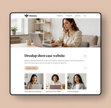 A clean, user-friendly site design for a local café with minimalist navigation and soft grey accents.