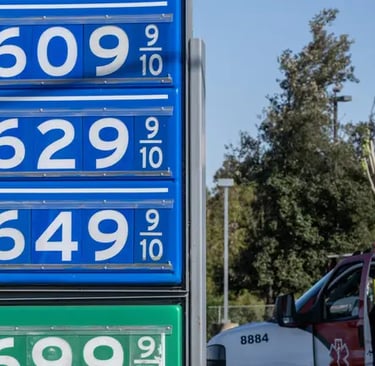 photo of gas station gas prices 2026