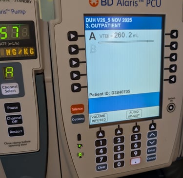 Infusion pump at Duke Health