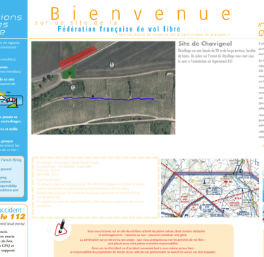 panneaux FFVL de Chavignol