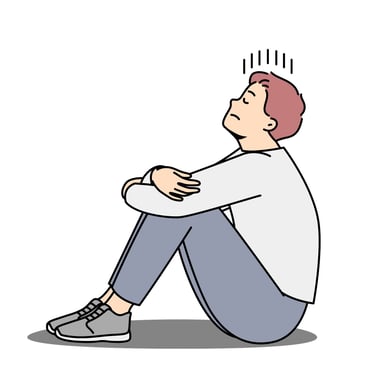 Grieving boy