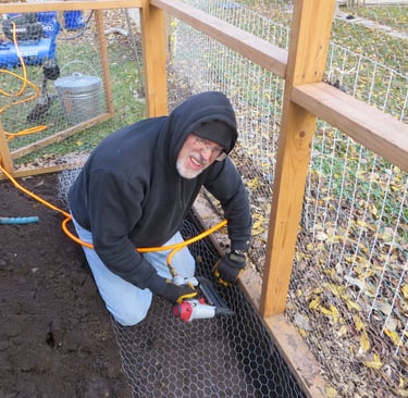 Rat proofing the chicken coop